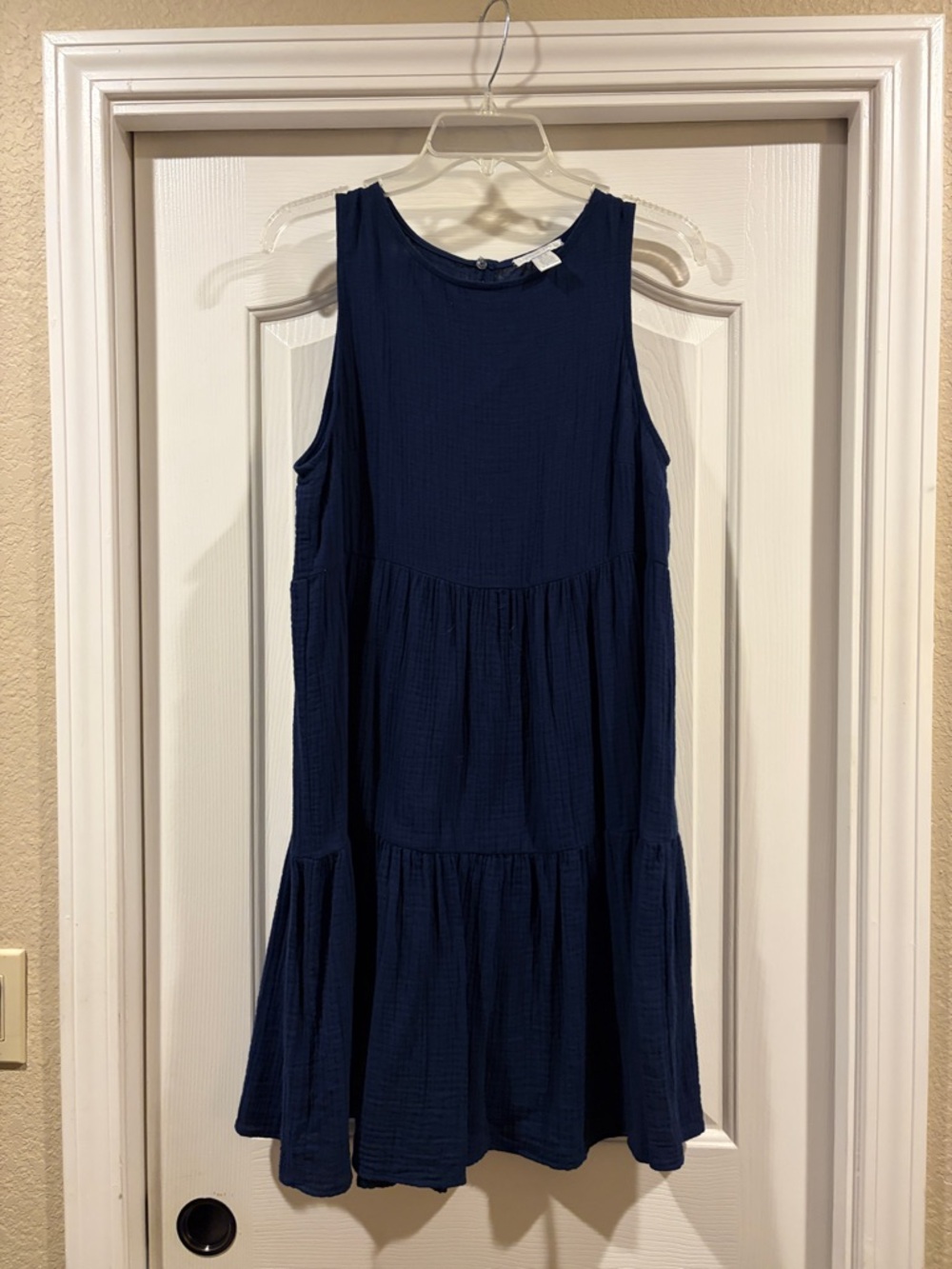London times women’s soft Navy Sleeveless Dress size M never wore - Picture 4 of 7